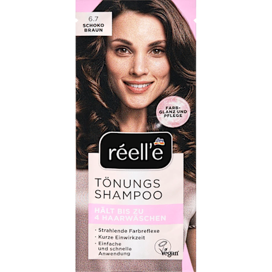 réell‘e Șampon colorant 6.7 Cafeniu ciocolatiu, 14 ml