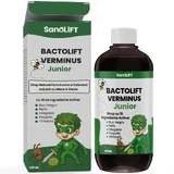 BactoLift Verminus Junior - Jarabe para parásitos intestinales en niños - Facilita la eliminación de parásitos y refuerza la inmunidad - 100% natural - 250 ml