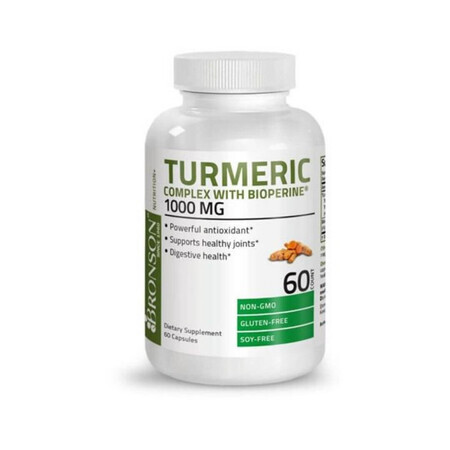 Turmenic Complex 1000mg, 60 cápsulas, Bronson