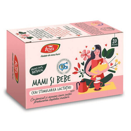 Té Mamá y Bebé, Estimulación de la lactancia, 20 bolsitas, Fares