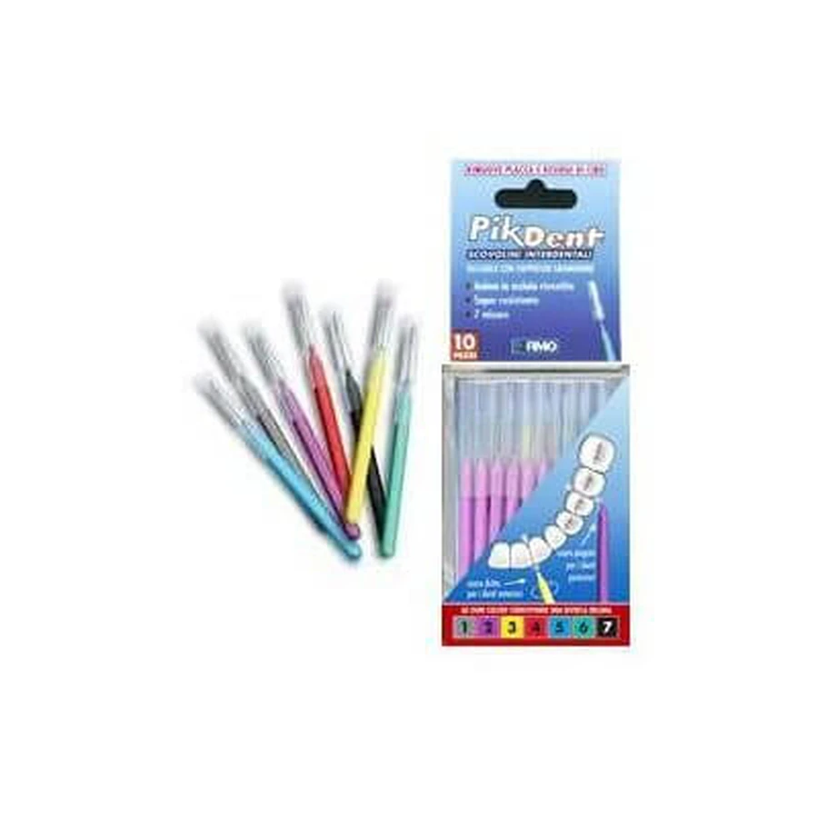 PIKDENT INTERDENTALE RAGERS MET HYGIËNISCHE KAP MAAT 4(0.7MM)