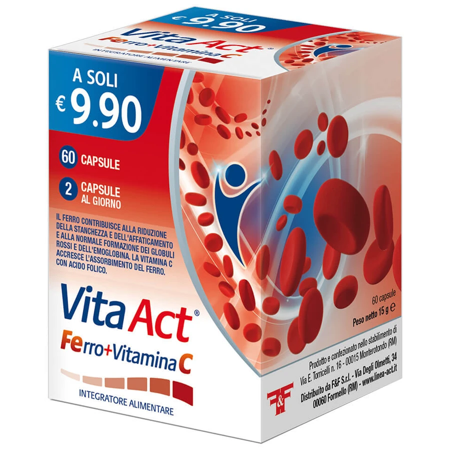 VITA ACT FER+VITAMINE C 60 CPS
