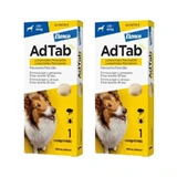 Adtab 900Mg comprimés à croquer pour chiens 22-45Kg, 2 comprimés