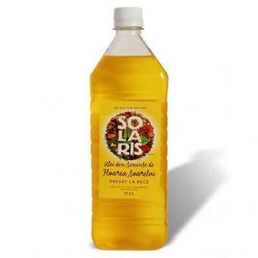 Aceite de girasol prensado en frío, 1 L, Solaris