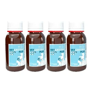 Vetgastril Plus Ochraniacz żołądka dla psów i kotów, opakowanie 4 x 50 ml