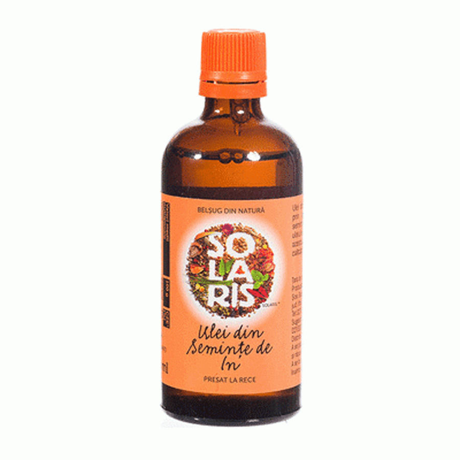 Aceite de linaza prensado en frío, 200 ml, Solaris