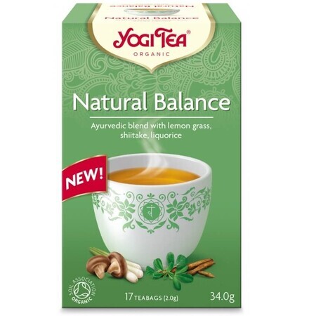 Té Natural Balance, 17 bolsitas, Yogi Tea