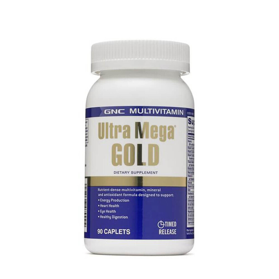 Multivitaminici e minerali Ultra Mega Gold, 90 compresse, GNC