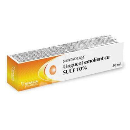 Unguento emolliente con Zolfo 10%, 30 ml, Santaderm