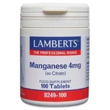 Lamberts Mangan Citrat 4Mg. 100 Capsule