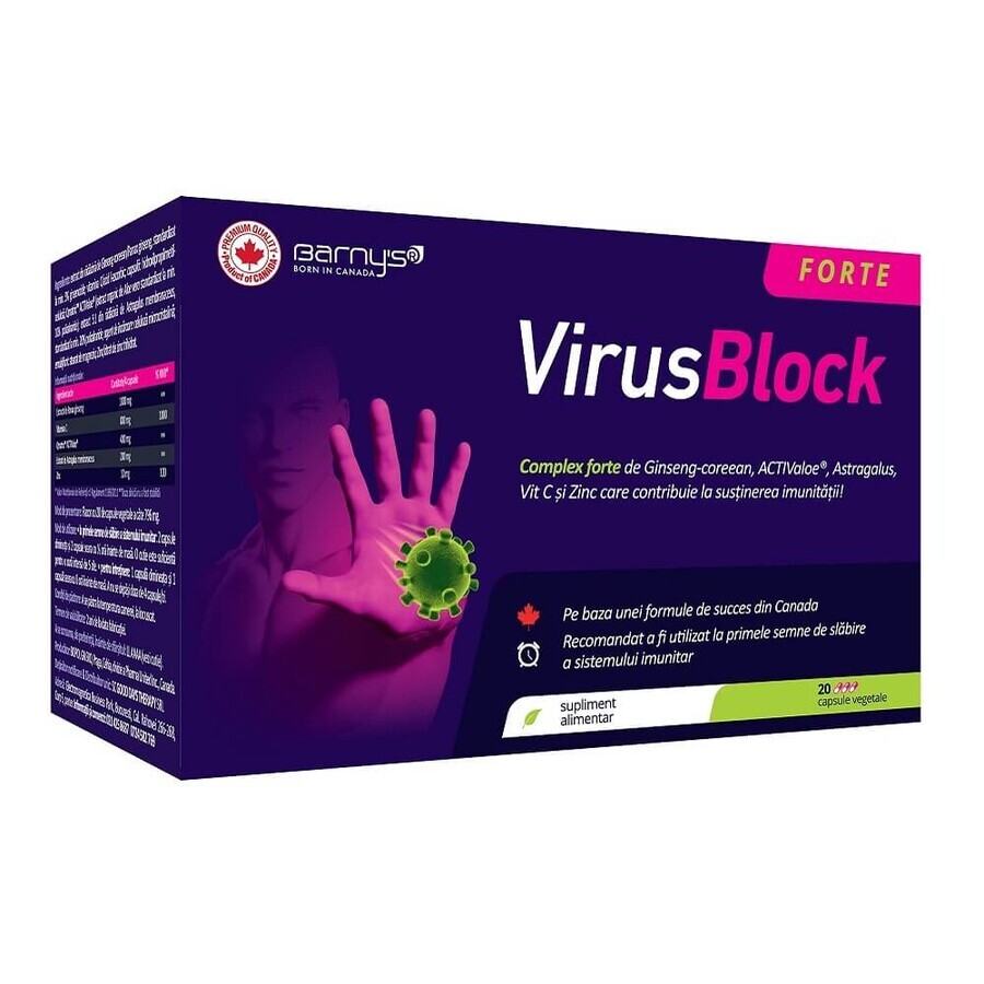 VirusBlock Forte, 20 cápsulas, Good Days Therapy