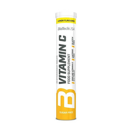 Vitamine C, citron, 20 comprimés, BiopTech USA