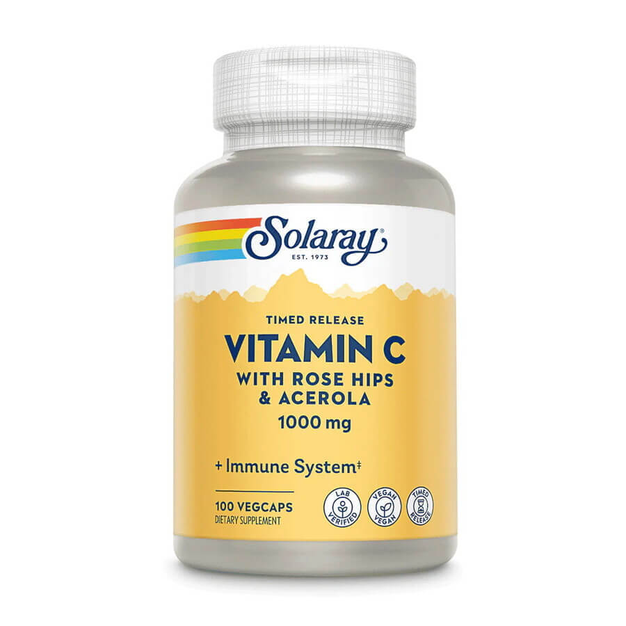 Vitamina C 1000 mg, 30 capsule, Solaray 