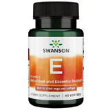 Vitamina E 400 UI, 60 cápsulas, Swanson