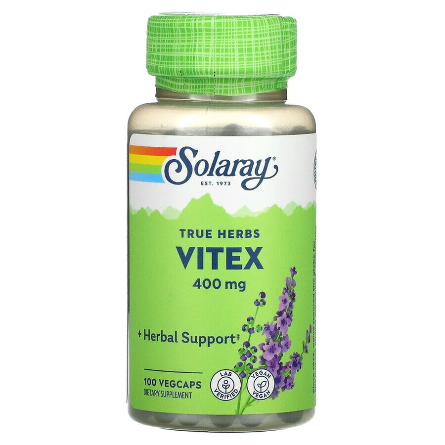 Vitex 400mg, 100 capsules, Solaray