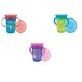 Vaso Wonder 360 decorado con asas 240ml +6L, Nuby