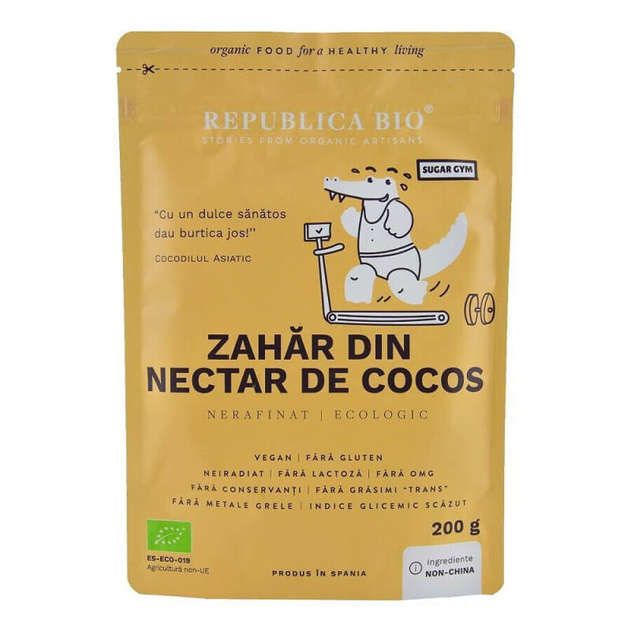 Kokosnussnektar Zucker Eco, 200 gr, Republica Bio