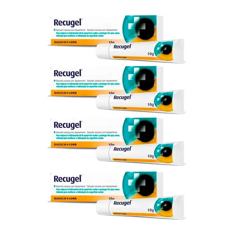 Recugel Gel oftalmico, confezione 4 x 10 g