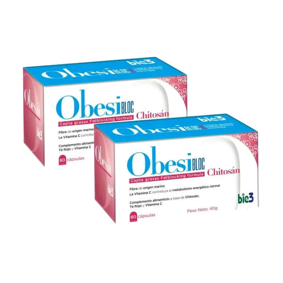 Bie3 Obesibloc Chitosan 500 Mg, 2X80 Capsule