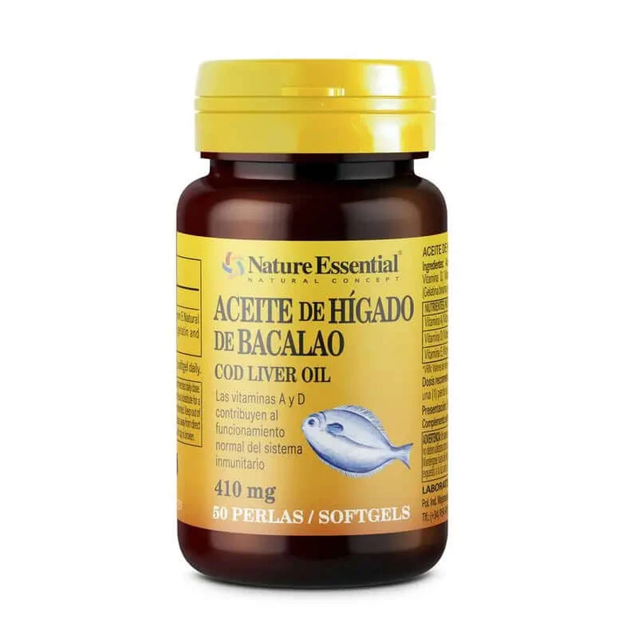 Nature essentiële levertraan , 50 parels