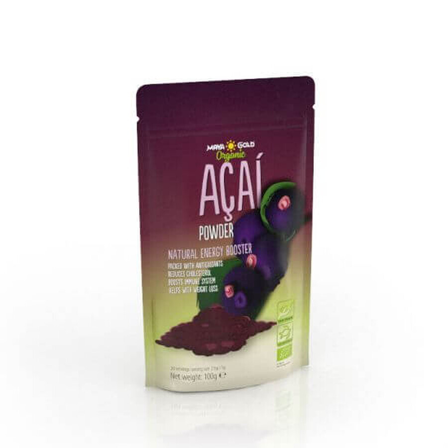 Polvere di acai bio 100g, Maya Gold