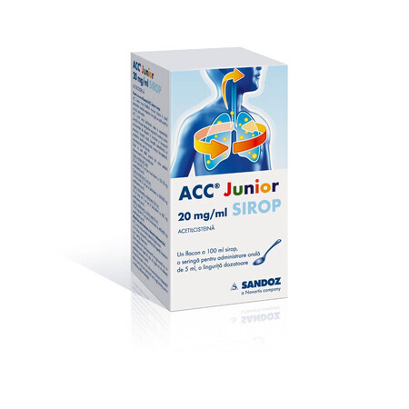 ACC Junior jarabe, 100 ml, Sandoz