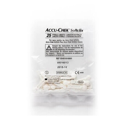 Aghi sterili Softclix Accu Chek, 25 pezzi, Roche