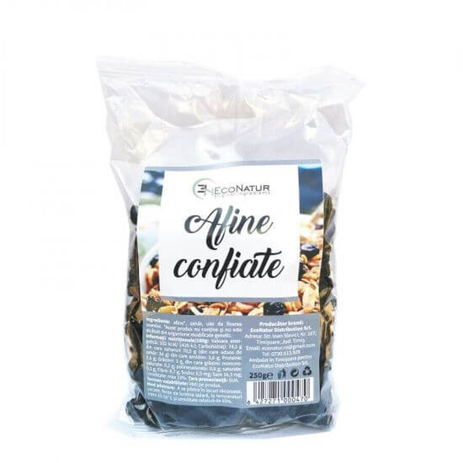 Arándanos confitados, 250g, Econatur