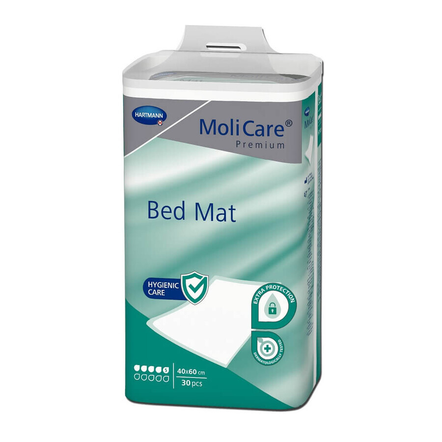 Aleze MoliCare Premium Bedmat 5 druppels 40 x 60 cm, 30 stuks, Hartmann