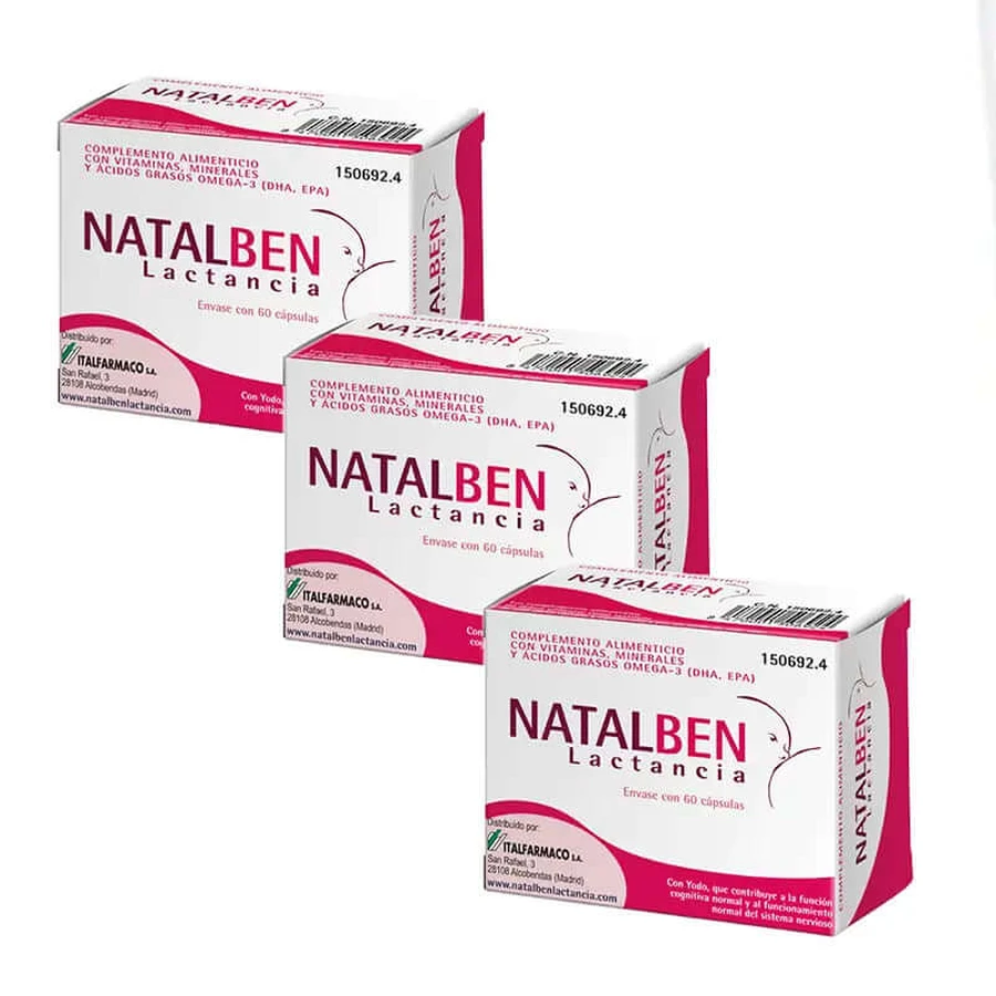 Pack allaitement Natalben, 3x60 gélules