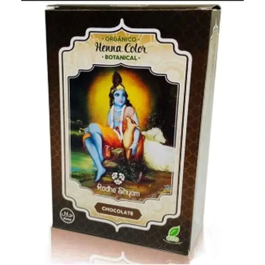 Radhe Shyam Henné en poudre Chocolat Botanique , 100 gr