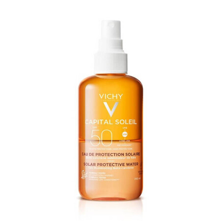 Vichy Capital Soleil Zonnebeschermingswater voor een bruine teint SPF 50, 200 ml