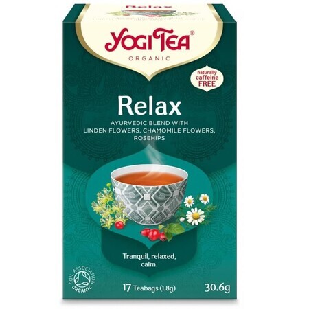 Relax Tea, 17 bolsitas, Yogi Tea