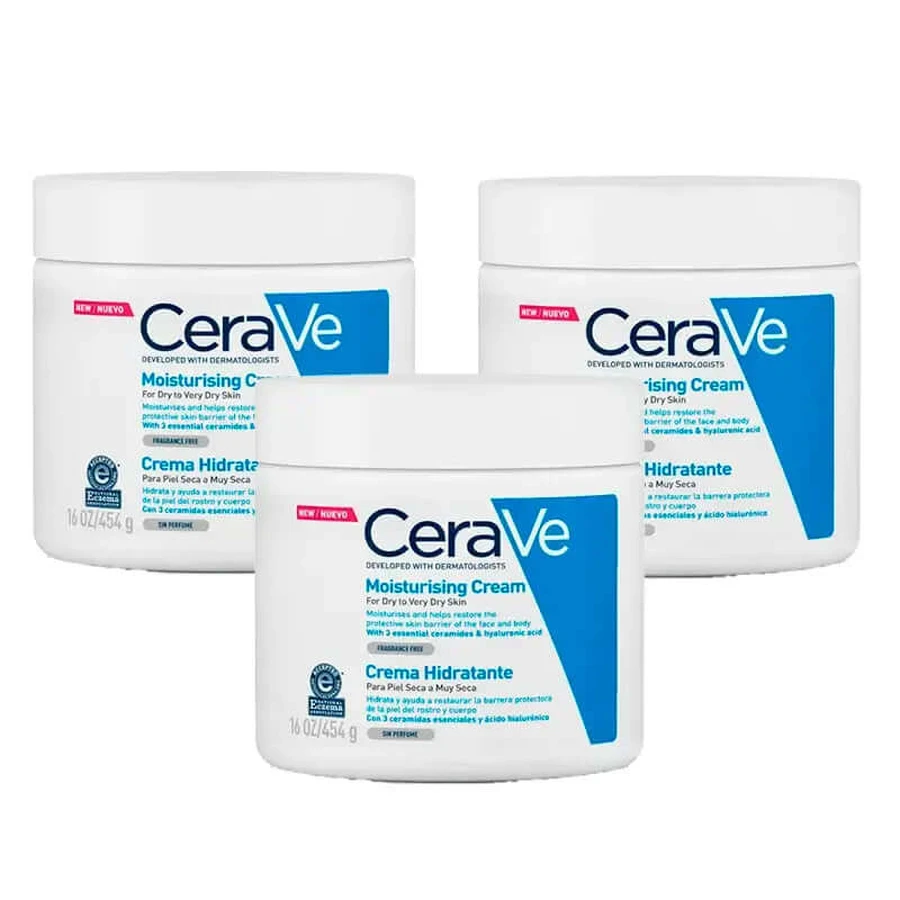 CeraVe Triplo vochtinbrengende crème, 3X454 gr