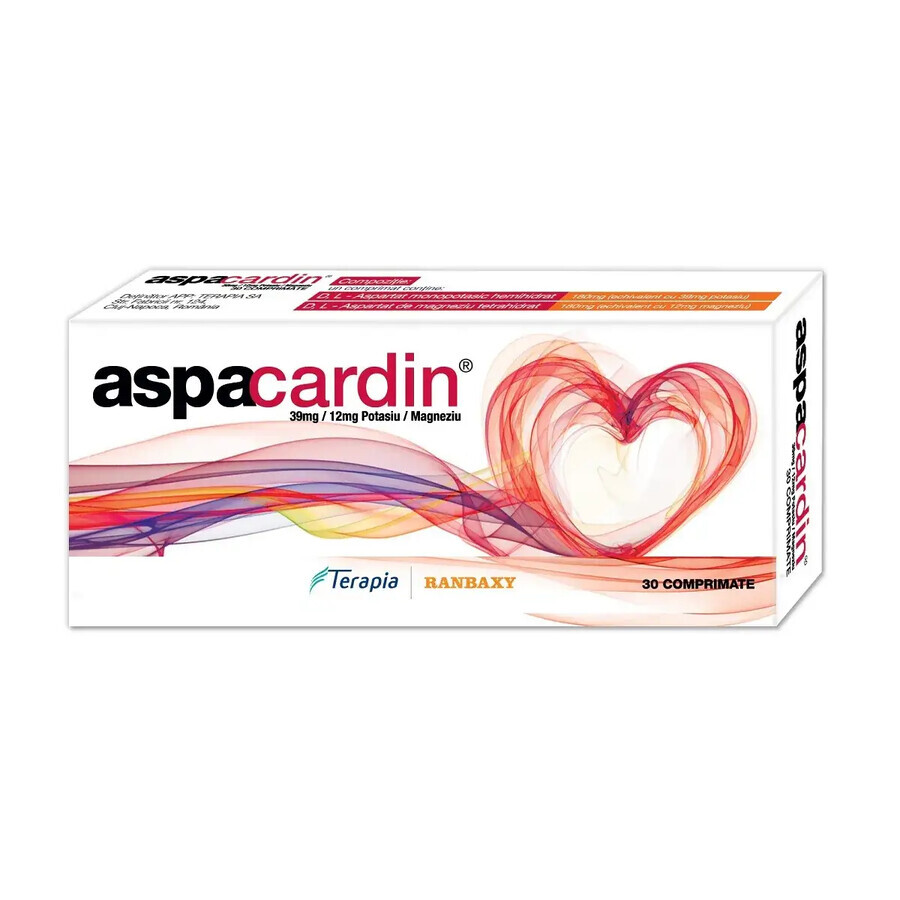 Aspacardina, 30 comprimidos, Terapia