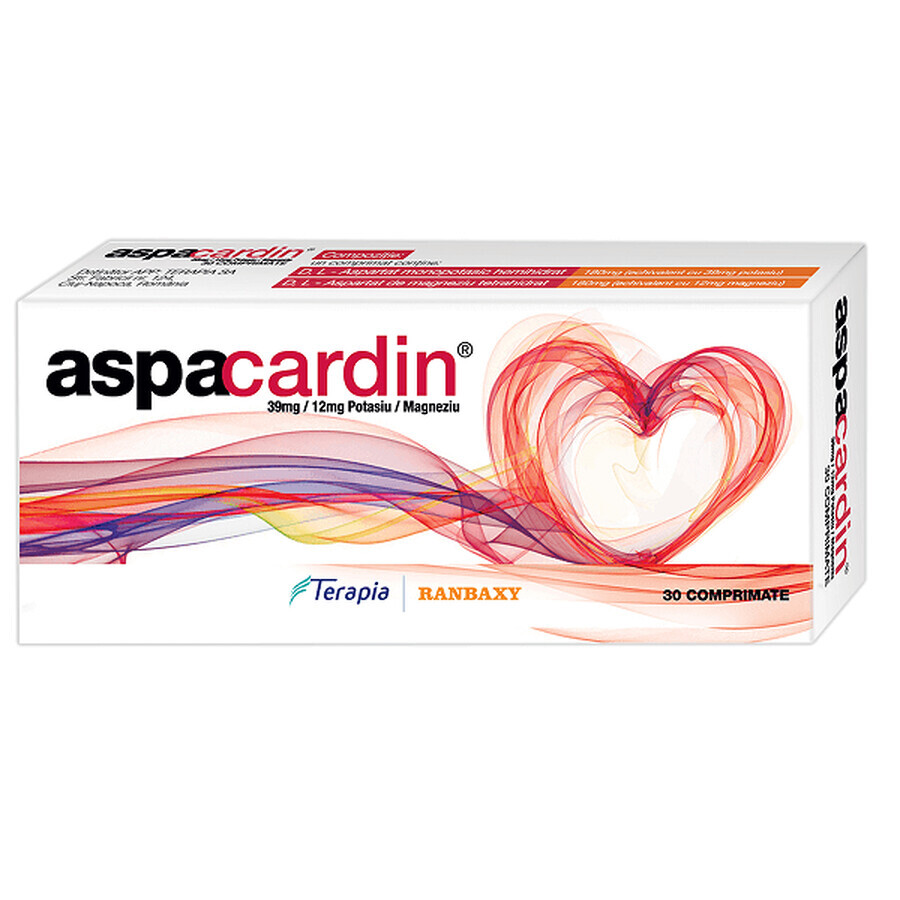 Aspacardina, 30 comprimidos, Terapia