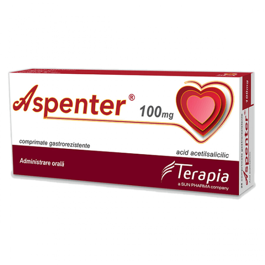 Aspenter 100 mg, 28 compresse gastroresistenti, Terapia