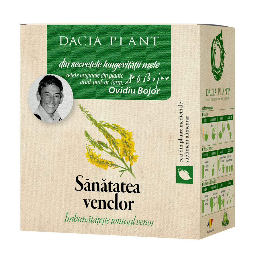 Té para la salud de las venas, 50 g, Dacia Plant