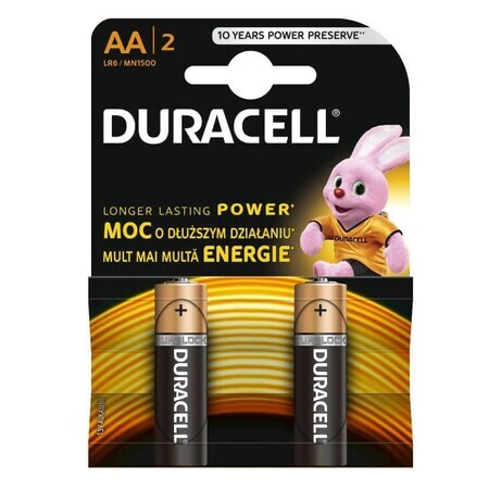 Basic AA batteries, 2 pcs, Duracell