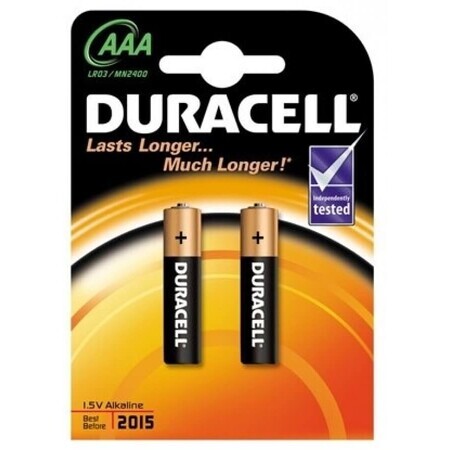 Baterii Basic AAA, 2 bucati, Duracell