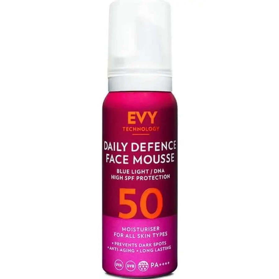 Mousse facial Evy Daily Defense FPS 50, 75 ml