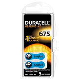 Pilas para audífonos HA ZA675, 6 uds, Duracell