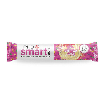 Barrita de proteínas PhD Smart Birthday Cake, 64 g, PhD Nutrition