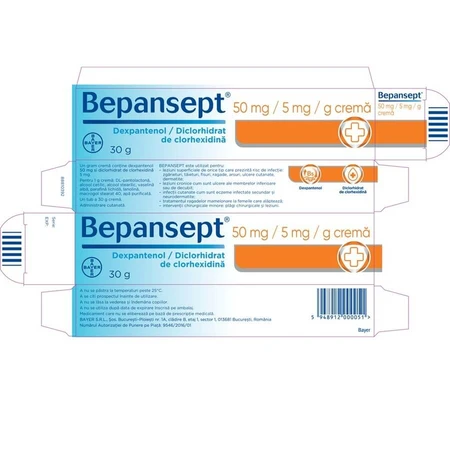 Bepansept 5mg/g Creme, 30 g, Bayer