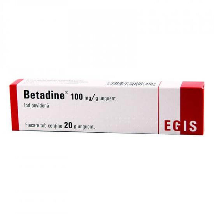 Betadine pomada, 20 g, Egis Farmacéutica