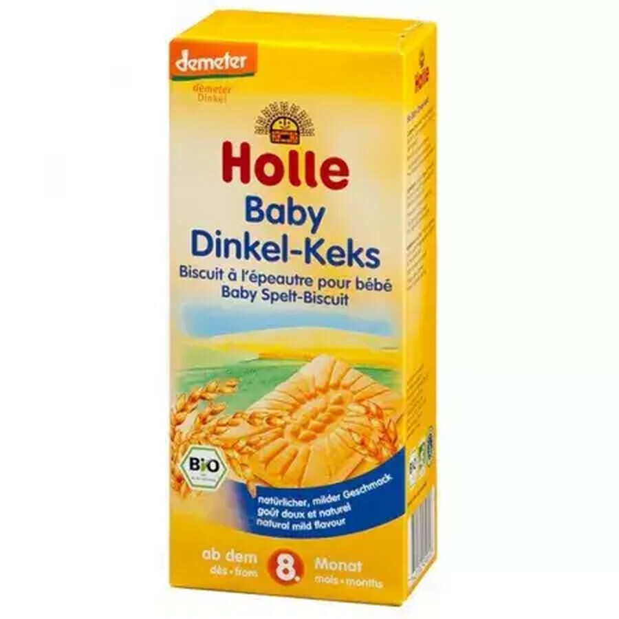 Galletas ecológicas de trigo de espelta, Gr. 8 meses, 150 g, Holle Baby