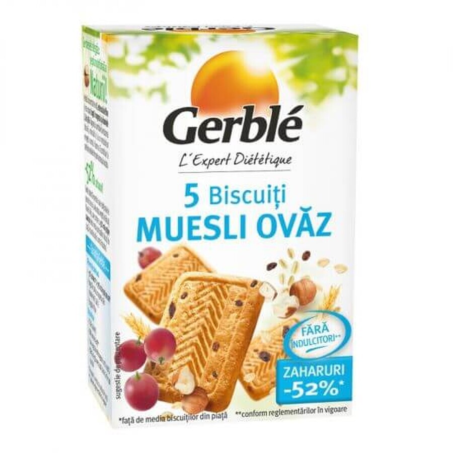 Musli and oat biscuits mini pack, 72,5g, Gerble