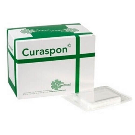 Burete hemostatic Curaspon 80 x 50 x 10 mm, 20 bucati, Curamedical