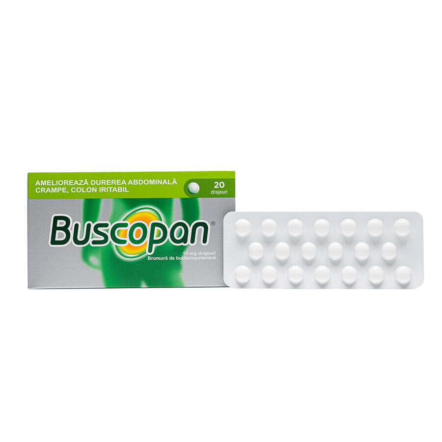 Buscopan 10 mg, 20 Dragees, Sanofi