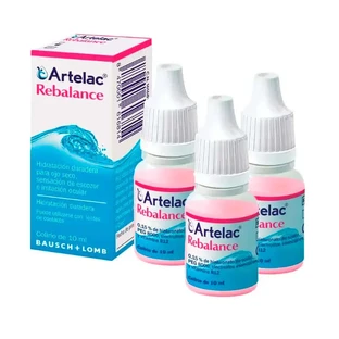 Artelac Rebalance Gocce oculari sterili, 3x10 ml, Bausch & Lomb
